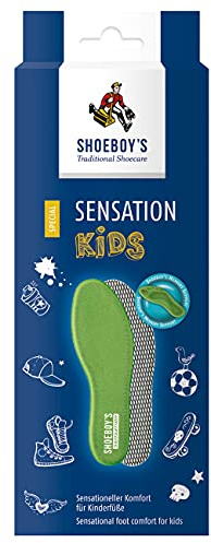 SHOEBOY'S Sensation Kids - Semelle intérieure avec mousse à mémoire de forme pour enfants, basée sur la nature de soutien de la mousse viscoélastique - Taille 32