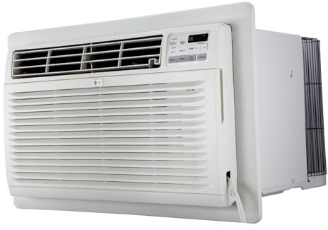 LG 7,800 BTU Through the Wall Air Conditioner, 115V, AC Wall Unit for Rooms up to 330 Sq. Ft., Perfect for Bedroom or Office, Wall Mounted AC Unit with Remote and 3 Cool & Fan Speeds, White