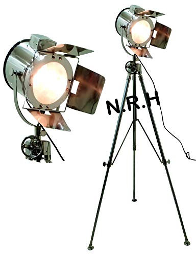 Lampadaire vintage industriel avec trépied pour décoration d'intérieur