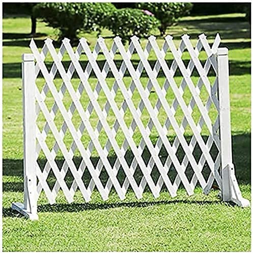 GXBCS Zaun Zierzaun Zaun-Holz-Pflanzenpalisaden-Tierbarriere für Pflanzen, die 4 Größen-dekorative Zaun-Garten-Grenzkanten wachsen GXBCS0903(Color:White;Size:70x160cm)