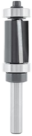 ENT 13472 Fraise à affleurer avec angle d'axe carbure, queue (S) 8 mm, diamètre (D) 18 mm, NL 25,4 mm, SL 32 mm, avec 2 roulements à billes
