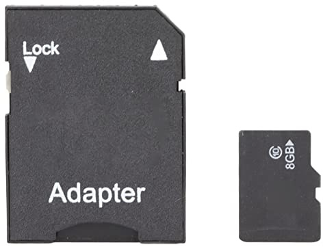 Zunate Carte TF 8 Go, Carte Mémoire Professionnelle Haute Vitesse à Puce 8G, avec Adaptateur de Carte SD, Appareil Photo Numérique pour Carte Mémoire, Téléphone Portable, GPS, Lecteur de Musique MP3