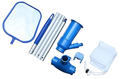 Aspirapolvere Portatile per Piscina Aspirapolvere per laghetto Testa di aspirazione con Borsa a Rete Strumenti per la Pulizia della Piscina Nuoto Elementi Esterni Portatili Deterge