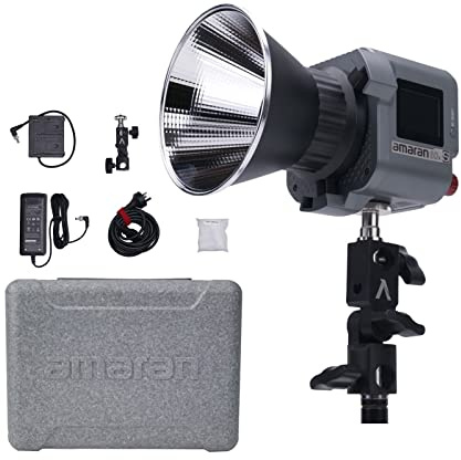 Aputure Amaran 60x S LED Videoleuchte 65W Ausgang Bi-Color 2700k-6500k mit Bowens Mount App Control DC/AC-Netzteil für die Fotografie