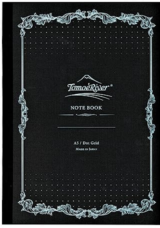 SAKAEテクニカルペーパー Tomoe River FP (52g/m2) Notebook by SANZEN, 5.85 x 8.27, 160 Pages (80-Sheet), Soft Cover, 5mm Dotted, White (SR-A5NB-DW)