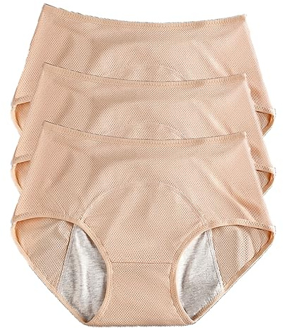 REUset Inkontinenzhöschen für Damen, 3 Stück, Waschbar, Atmungsaktiv, Wasserdicht, Inkontinenzslip, A, XL