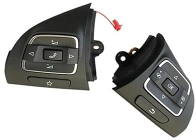 ANram Multifunktions Lenkrad Schalter Tasten für VW Golf MK6 Tiguan Jetta MK6 EOS 5C0959537A 5C0959538B,Lenkradschalter mit Steuerknopf Multifunktions Auto Zubehör