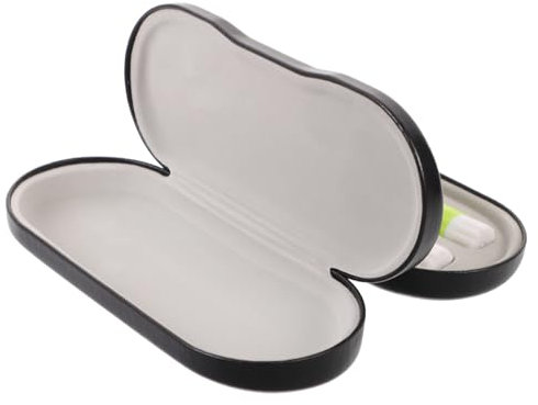 NULYLU Eyeglass and Lens Case Double Use Portable for Home Travel Kit Slim Glasses Case Material for Travel and Everyday Use