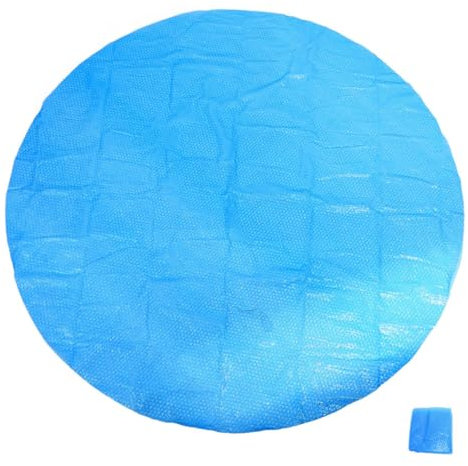 Happyyami Round Swimming Pool Cover Pe Pool Cover Blanket Retention for Outdoor Use