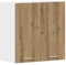 vidaXL Armario de Pared de Cocina Madera de ingeniería Roble Artisan, Unidad de Pared de Cocina, gabinete para Pared de Cocina, gabinetes de Pared con Puertas