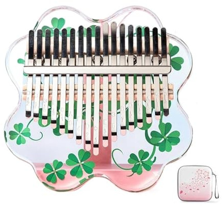 17 21 Tasten Acryl Kalimba Daumenklavier Niedliche Tastatur Fingerklavier Miniinstrumente Schöne Geschenke Fingerklaviere(21 key)