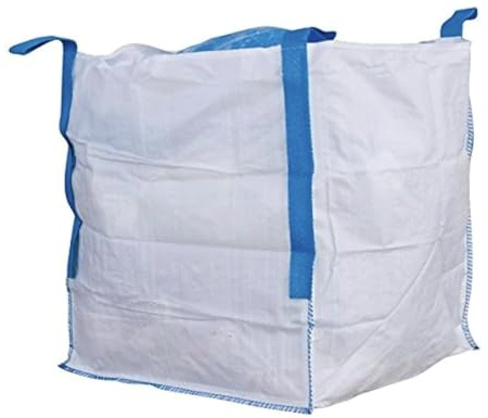 Big Bag 1000kg (3 Bolsas). Big Bag grande. Sacos para escombros de obra. Bolsas jardin. Saco de transporte 90x90x90 cm. Saco Big Bag Rafia para Obra y Jardinería. Reforzada y Resistente, 4 asas, (3)