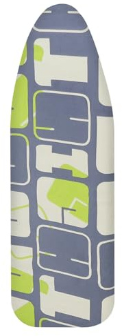 AOOTE Housse de Table à Repasser pour Fer à Vapeur, 125 X 46 cm Housse de Table à Repasser avec Feutre épais, Montage Rapide, Reflète La Chaleur et La Vapeur pour Un Repassage Rapide（Lettre）