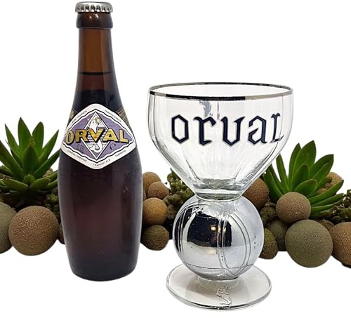 Orval - Verre à Bière Collector avec Boule de Pétanque Intégrée, Design Belge - Verre Orval