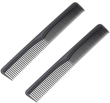 2 Stück Kamm,Multifunktionaler Haarschneidekamm,Antistatischer Haarkamm Männer Friseur,Feine Und Gröbere,Schneiden Professioneller Barber Styling Haar,Locken Friseur,für Alle Haartypen,Barbershop
