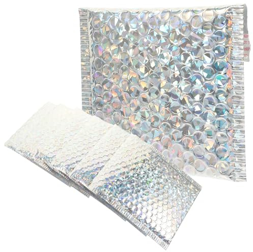 UTHCLO 20 pièces Enveloppes à Bulles Métalliques Argentées Sacs Expédition Étanches et Résistants pour Accessoires de Colis Professionnels Protection pour Petites Entreprises