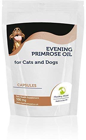 Olio di Primula Notturna 500mg per gatti e Cani Animali Domestici 180 capsule ALIMENTO SANO NUTRIZIONE INTEGRATORI SANO umore