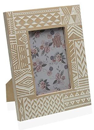 BigBuy Home Portafotos Formas Madera (1,5 x 15 x 10 cm)