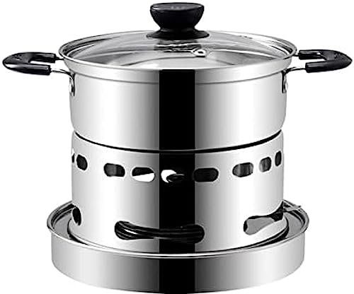 Réchaud De Camping, Réchaud À Pâte À Combustible, Réchaud De Camping Avec Pot, Réchaud À Alcool, Four Chauffe-plat Portable, Cuisson Sans Électricité, Réchaud À Alcool En Acier Inoxydable Pour Cam