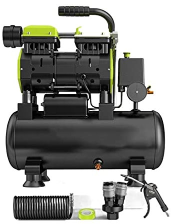 Compresor de aire silencioso sin aceite de 220V y 850W, compresor de aire portátil de 12L, pintura en aerosol, bomba de aire de alta presión, compresor de aire for coche JIYAMI'EN EL