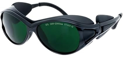 MCWlaser IPL Occhiali Protezione Laser degli Occhi per Depilazione, IPL 200nm-2000nm Occhiali Protettivi UV400 Occhiali abbronzanti Cosmetologia Protezione degli Occhi