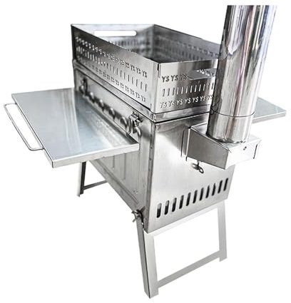 ZCBYBT Tragbarer Camping Holzofen für Dry Sauna Outdoor Sauna Hot Zelt Herd Rocket Stove Heizung