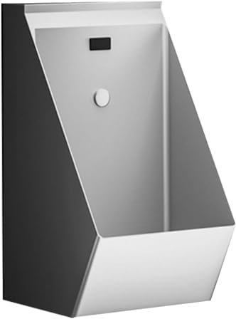304 Stainless Steel Family Bathroom Toilet, Men's Urinal Troughs with Sensor Flush Valve, Ommercial Men's Adult Urinal Bathroom Toilet,for Bathrooms, Hotels, Shopping mall,Silver