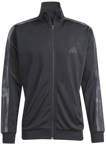 adidas Men's Camouflage Track Top, Black/Multicolor, Medium