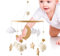 Duroecsain Carillon per Culla, Pendente Decorativo per Lettino e Camera Dei Bambini, Mobile Multifunzione Bohemien per 0-3 Mesi Nanna e Gioco in Camera di Bambini e Bambine