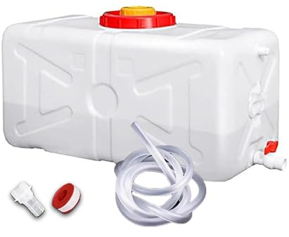 Food-Grade HDPE Water Storage Tank | 25L-200L Capacity Emergency Water Storage Tank | Heavy-Duty & Leak-Proof Plastic Water Tank | Multi-Purpose For Home, Farm, Outdoor Portable Camping Wat(Size:200L)
