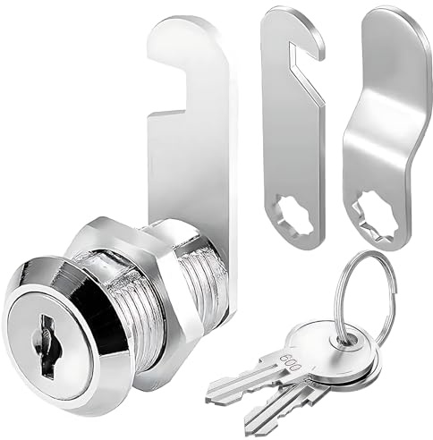 Cabinet Cam Locks with Key Alike,Zinc Alloy Letterbox Lock, Secure Drawer Mailbox File Cabinet, RV Storage Locks Tool Box Furniture Drawers Dresser Cupboard Door Locks Replacement (20MM)