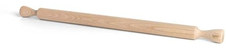 Marcato Nudelholz Holz 70cm mit Baumwolltasche | Ergonomisch, Natur, Ideal für Handrollteig | Made in Italy
