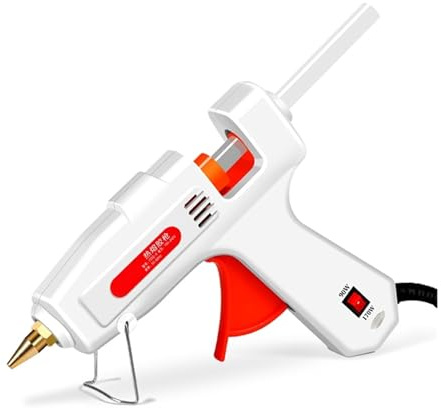 Pistola Colla a Caldo, Pistola for colla a caldo Power 90/170W Stick Grande utensile manuale Strumenti for decorare il Natale Pistola for colla Stick(70w white 7mm)