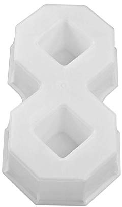 GFDSGRE Moldes para Cemento Camino de jardín Cuadrado DIY, Molde ladrillo plástico hormigón, pavimento propileno, Pasarela, 40x20x8cm, Accesorios for Edificios