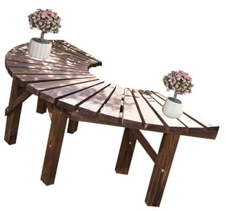 Trädbänk, Böjda Träsittplatser På Gården, For Trädgård, Gräsmatta, Pool, Bakgård, Veranda (endast Bänkar)