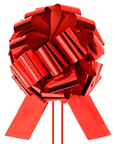Luktastic Geschenkschleife Große, Rot Schleife, Große Schleifen Ziehschleifen, Dekoschleife, Hochzeits Dekor Rot, 30cm, Dekoschleife Für Geschenkverpackung, Zuckertüten, Hochzeit, Geburtstage