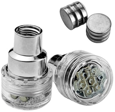 Maouira LED Radlicht, Reifenventilkappe mit LED Licht, universell für Motorrad, Roller, Nachtfahrten, Sicherheit, Upgrade von Fahrrädern, Ventile, Lichter