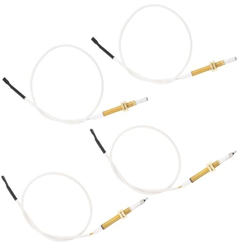 Accenditore Gas in Ceramica per Fornello, 2 Set Bianco