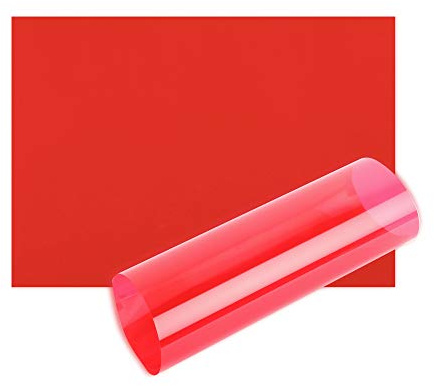 Acetatark A4 OHP ark färgacetat klar film plast ljusfilter gel läshjälp tjock 100 mikron läshjälp (A4-storlek - röd - 10 ark)