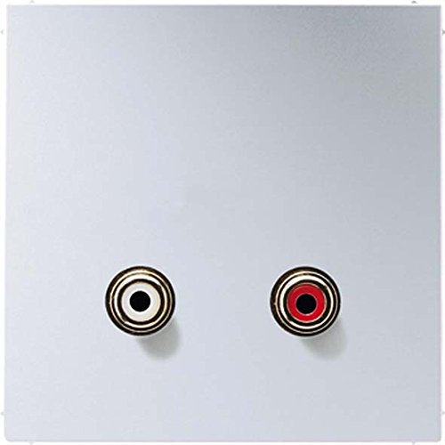 Jung MAAL1021 - Placa cinch audio aluminio para serie ls