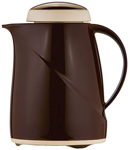 Helios Wave Thermoskanne Cappuccino 0,3L - 6h Heiß - Hält Getränke heiß & kalt Spülmaschinenfest – Leichter, robuster Kunststoffmantel – Ideal für Kaffee & Tee