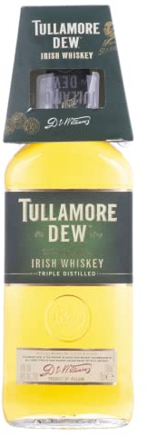 Tullamore Dew D.E.W. Irish Whiskey 40% Volume 0,7l mit Glas Whisky
