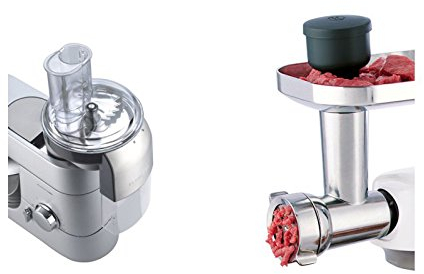 Kenwood Fleichwolf & Gemüseschneider KAM573ME, Zubehör Set für Kenwood Küchenmaschinen