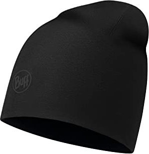 Buff Solid Berretto Microfibra E Pile, Unisex – Adulto, Nero, Taglia Unica