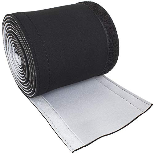 iGadgitz Home U6938 - Flexible Cable Sleeve Neoprene Cable Sleeve Reversible Wire Sleeves Wrap Cover for TV, Games Console, PCs, Power Cords and Home AV Leads - Black & White - Length 150 cm / 59