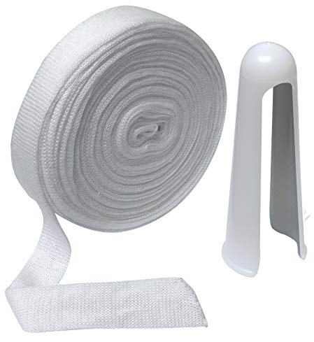 Comfinette Size '12' Tubular Viscose Stockinette Bandage - Unstretched (Flat Diameter Width) 3cm - Ideal for Bulky Fingers and Toes - 10m Length + Applicator