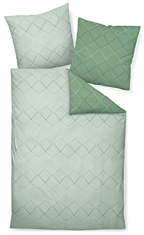 Janine Design Biancheria da letto in raso makò J.D. 87053-06 con 1 copripiumino 155 x 220 cm + 1 federa 80 x 80 cm