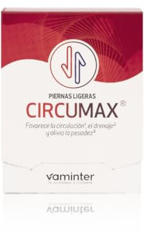 Vaminter Circumax, Piernas Ligeras, Favorece la Circulación, el Drenaje y Alivia la Pesadez de Piernas, Dosis Diaria 2 Cápsulas, Contiene 60 Cápsulas