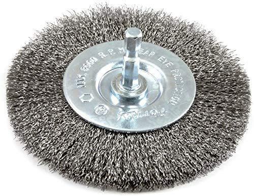 Utoolmart Brosse métallique fine sertie avec tige de 0,15 mm de diamètre pour perceuse électrique - 75 mm de diamètre