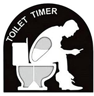 Lustiger Toiletten-Timer Sanduhr - Dekoration für Zuhause, Feiertage und Geburtstage - Badezimmerzeit-Trainings-Timer (A)
